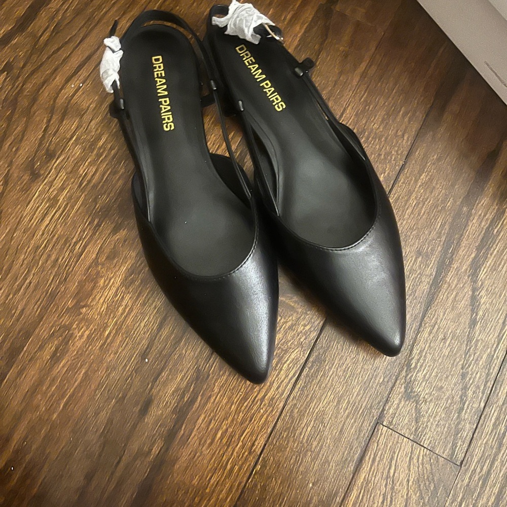 Dream Pairs Women's Black Pointed Flats